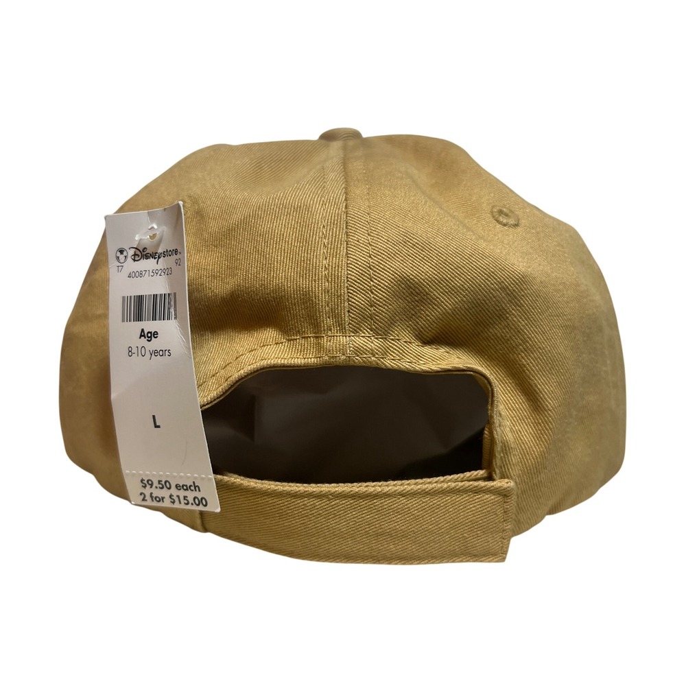 Disney Princess Tan Embroidered Tiara Rhinestone Baseball Cap Hat Kids Large NWT - Picture 3 of 14